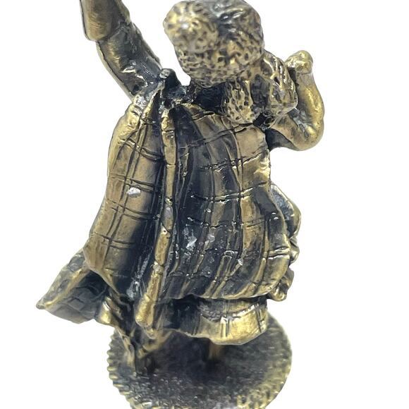 Dewar’s 12 Vintage Pewter Bottle Stopper Scottish Highlander Figurine Barware - Picture 5 of 10